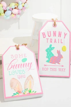12" Metal Embossed Easter Wall Sign