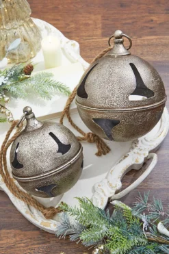 8” Metal Hanging Bell Ornament