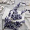 18” Metallic Dew Berry Spray - Navy