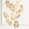 36" Metallic Leaves Spray
