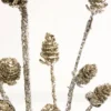 28" Mini Glitter Pinecone Spray