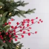 30” Mini Pomegranate Iced Christmas Sprays (Weather Resistant)