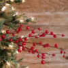 30” Mini Red Pomegranate Christmas Spray
