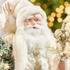 21" Mint Julep Santa With Tree And Base