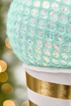 12" Mint Mesh Ice Cream Pick