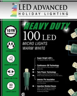 5mm Warm White 100 LED Light Set