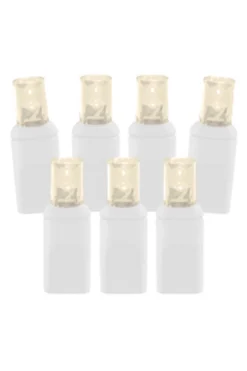 5mm Warm White (White Cord) - 70L 4" Spacing