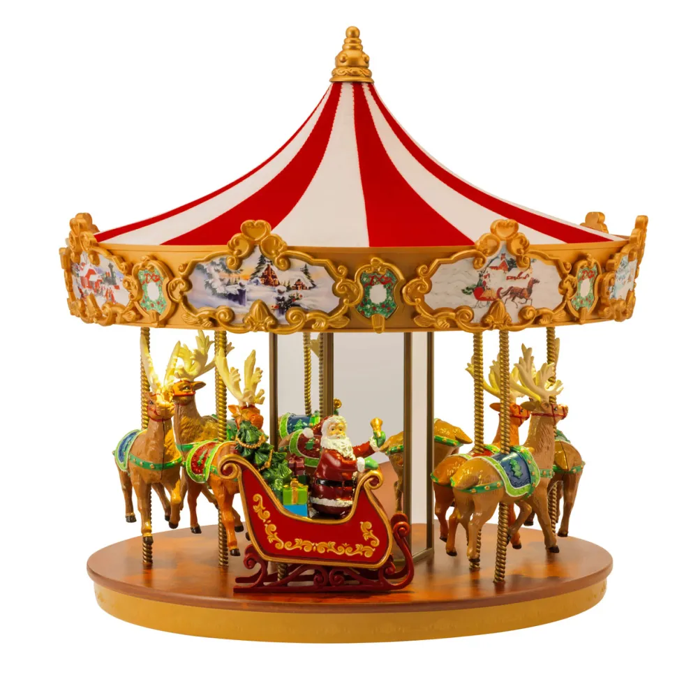 12" Mr. Christmas Animated Very Merry Carousel