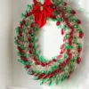 30" Mr. Christmas C9 Bulb Wreath - Red, Green & Clear