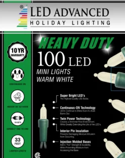 M4 Warm White 100 LED Light Set