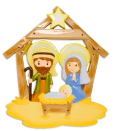 5" Nativity Customizable Ornament