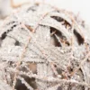 6" Natural Frost Vine Ball Ornament