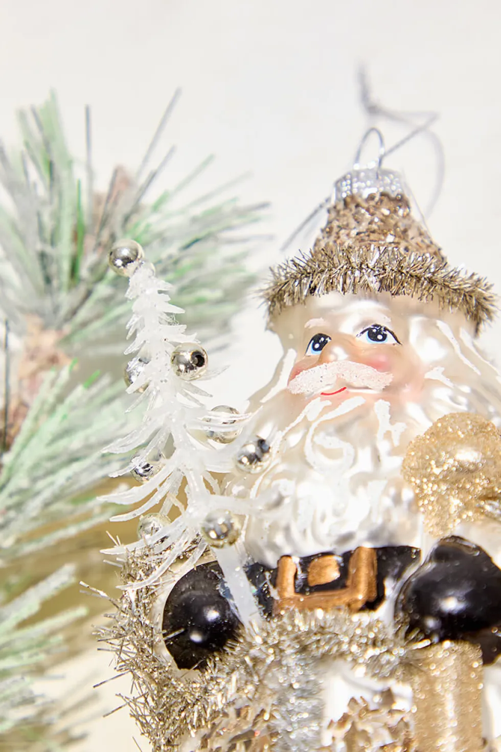 Neutral Santa Ornament