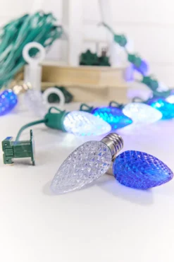 250' Outdoor Christmas Lighting Kit - Cool White/Blue