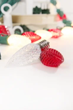 250' Outdoor Christmas Lighting Kit - Warm White/Red