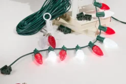500' Outdoor Christmas Lighting Kit - Cool White/Red
