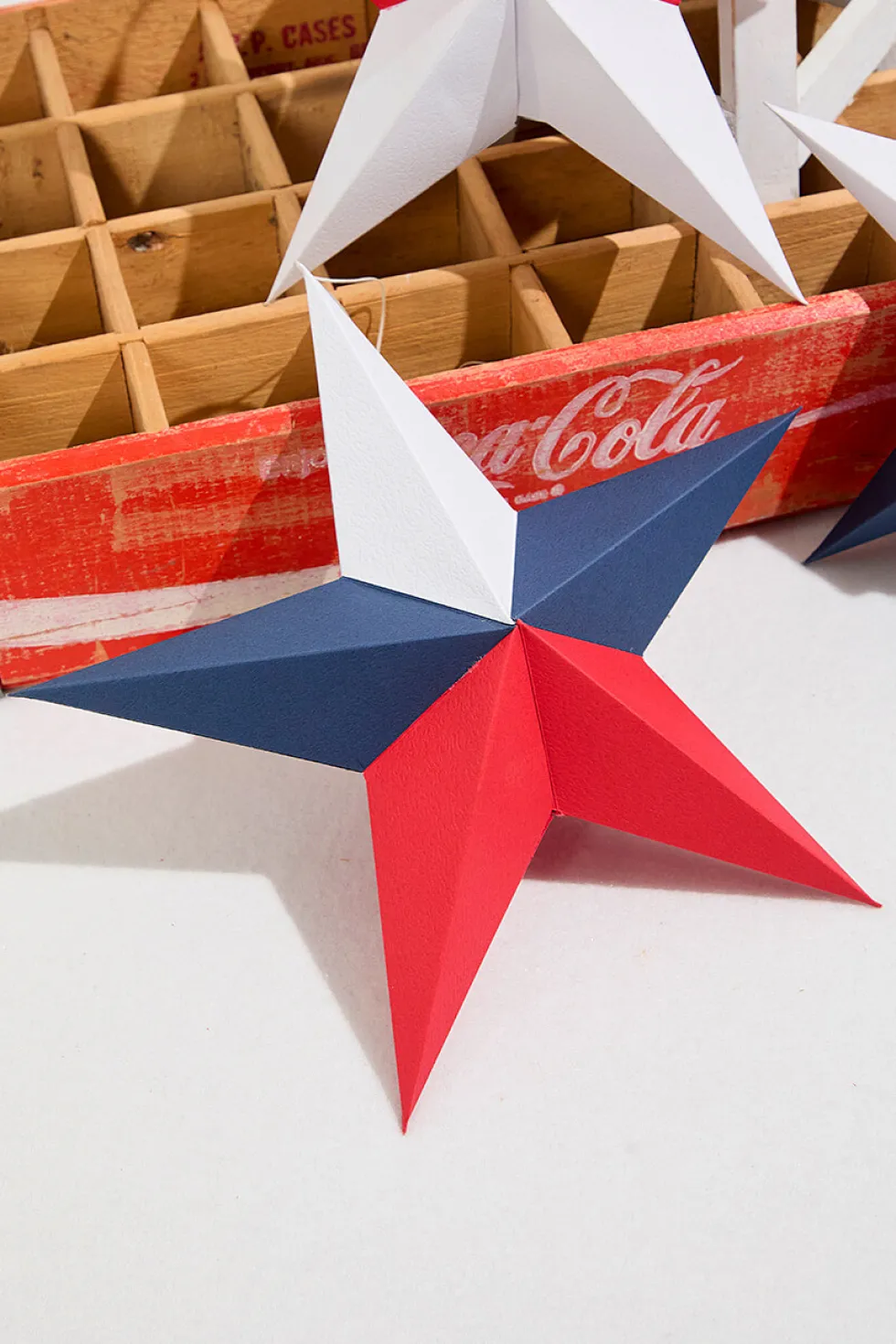 11.75" Paper Americana Star Ornament