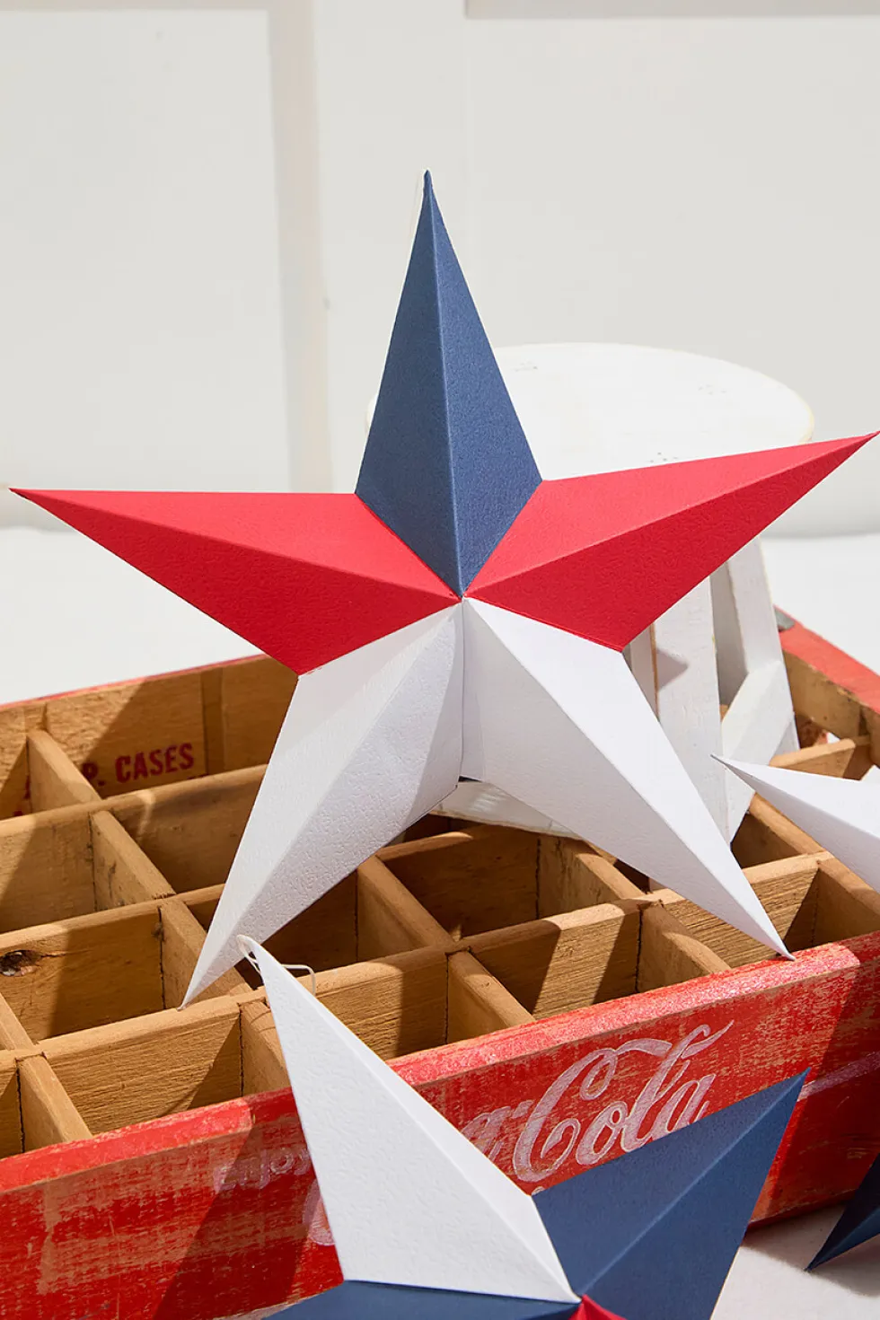 11.75" Paper Americana Star Ornament