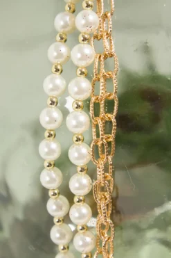 27" Pearl Chain and Bead Garland