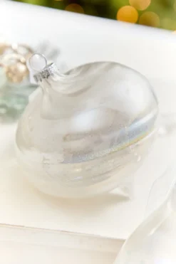 4" - 6" Pearlescent Swirl Ornament