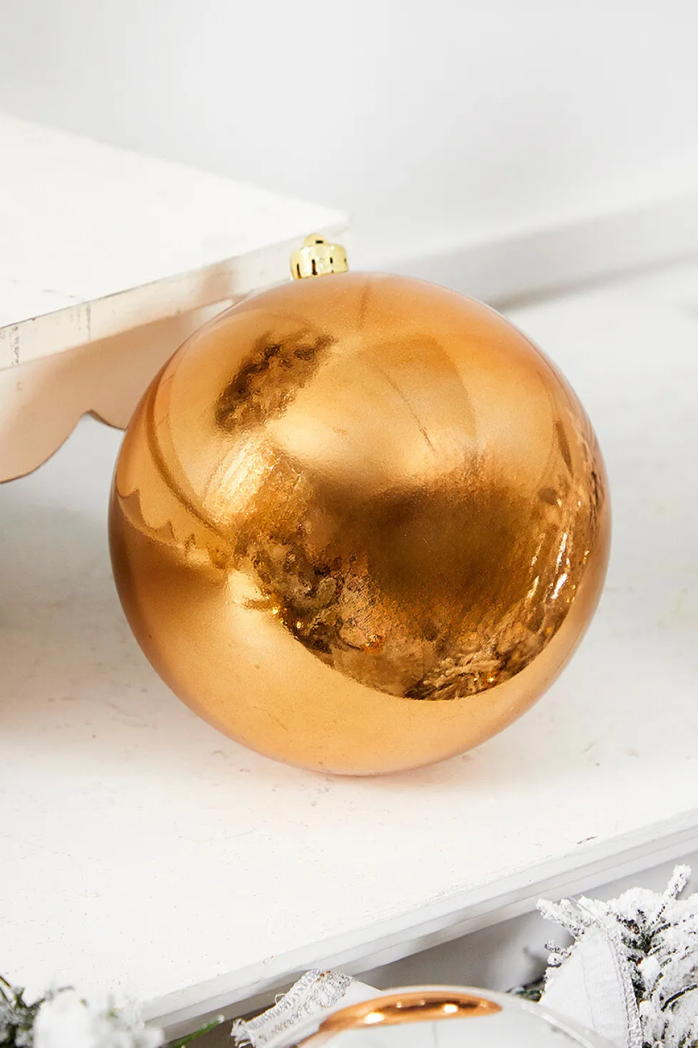 5.5" Pecan Brown Shatterproof Ornament