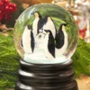 8" Penguin or Cardinal Snow Globe