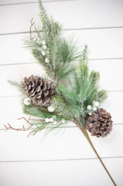 29" Pine Berry Bell Spray