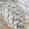 7" Pinecone Burnished Mercury Glass Ornament