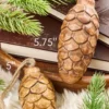 5" Pinecone Wood Ornament