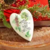 5.5" Pine Heart Ornament