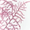 35" Pink Glitter Fern Spray