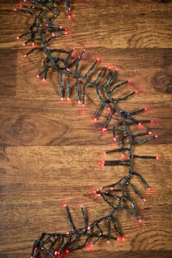 25' Platinum Elite Cluster Lights - 760L Red (Green Cord)