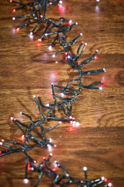 12.5' Platinum Elite Cluster Lights - 380L Cool White & Red (Green Cord)