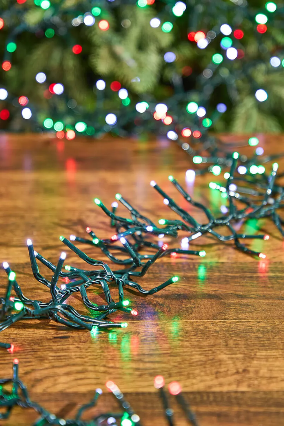 53' Platinum Elite Cluster Lights - 1560L Cool White, Red & Green (Green Cord)