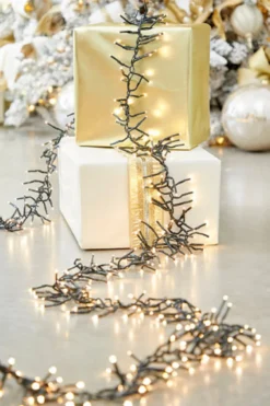 12.5' Platinum Elite Cluster Lights - 380L Warm White (Green Cord)