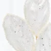 27" Platinum Glitter Leaf Spray