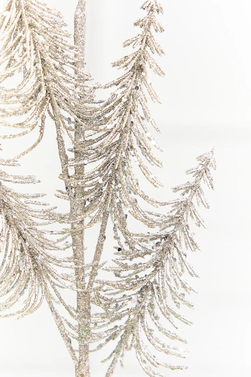 29" Platinum Glitter Tree Spray