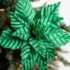 22” Pressed Poinsettia Stem - Green