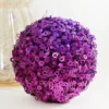 4.5" Purple Glamour Sequin Ball Ornament