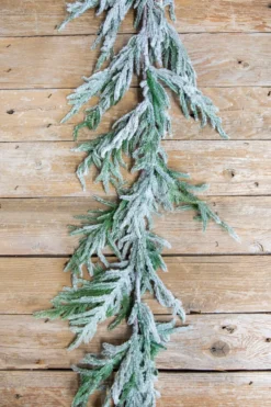 60” Real-Touch Flocked Norfolk Garland