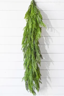 47" Real Touch Norfolk Pine Dripping Garland