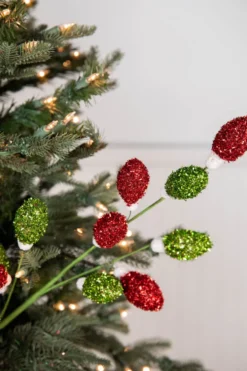 28” Red and Green Lightbulb Stem
