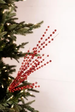 33” Red Glitter Ball Spray
