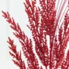 31" Red Glitter Cedar Grass Spray