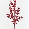 30" Red Glitter Eucalyptus Spray