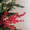 24” Red Iced Water Resistant Mini Berry Spray
