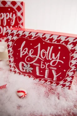 Red & White Christmas Block