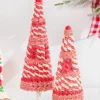 Red & White Clay Dough Candy Tree - Set Of 2