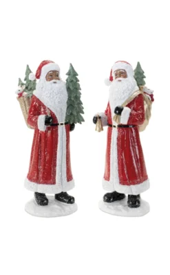 13” Resin African-American Santa