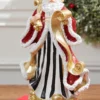11" Resin Elegant Santa with Sack/List